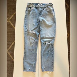 Abercrombie & Fitch Light Wash Boyfriend Jeans